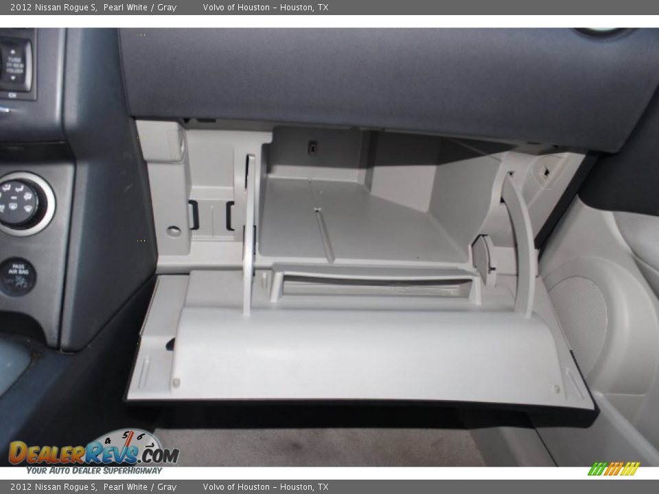 2012 Nissan Rogue S Pearl White / Gray Photo #14