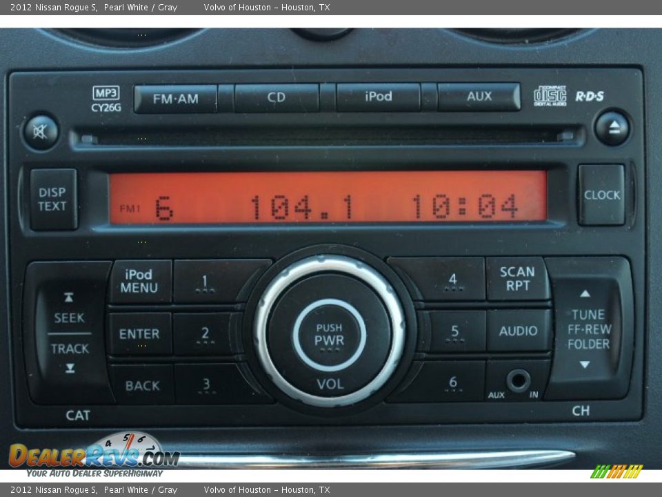 2012 Nissan Rogue S Pearl White / Gray Photo #15