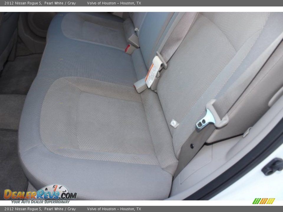 2012 Nissan Rogue S Pearl White / Gray Photo #22