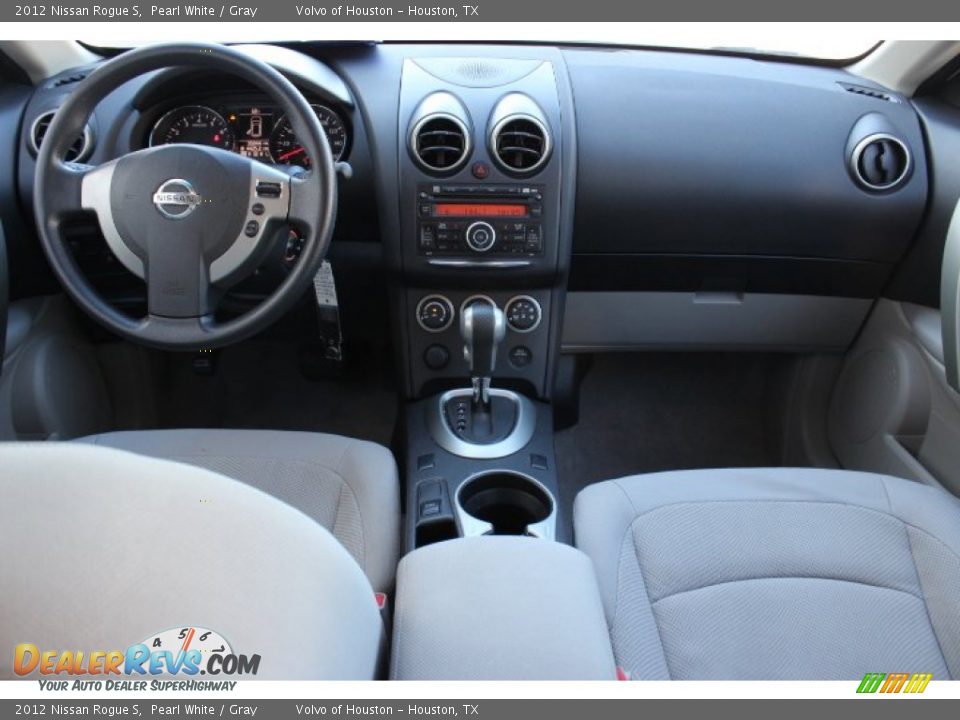 2012 Nissan Rogue S Pearl White / Gray Photo #23