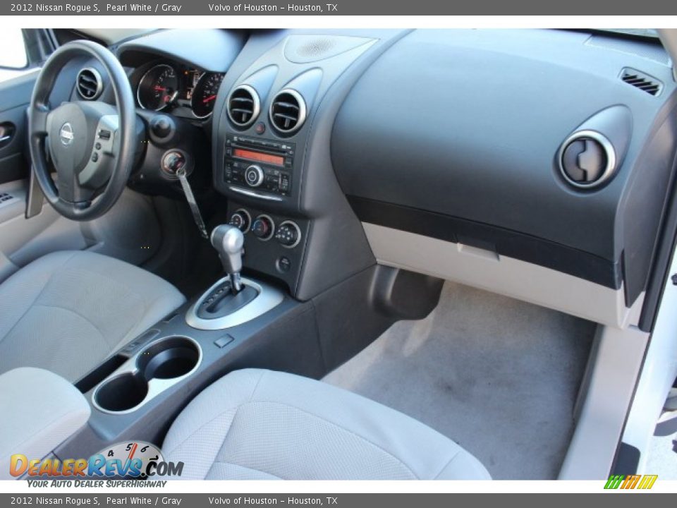 2012 Nissan Rogue S Pearl White / Gray Photo #27