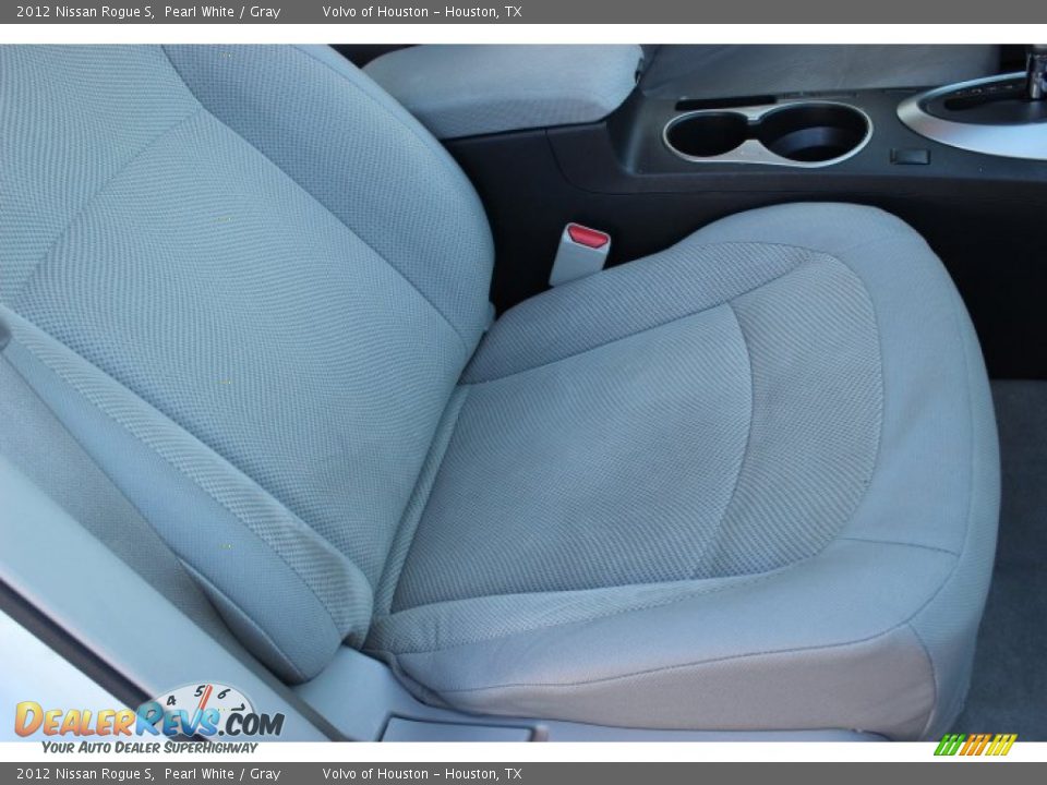 2012 Nissan Rogue S Pearl White / Gray Photo #28