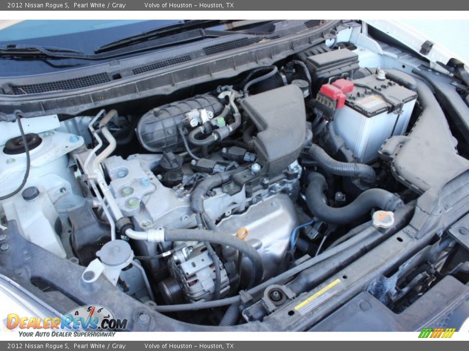 2012 Nissan Rogue S Pearl White / Gray Photo #29