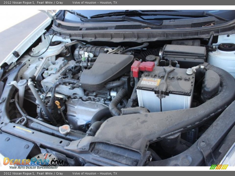 2012 Nissan Rogue S Pearl White / Gray Photo #30