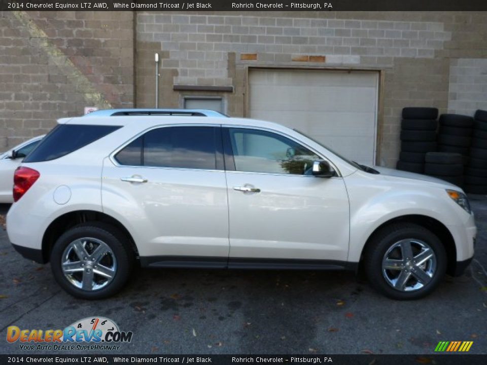 2014 Chevrolet Equinox LTZ AWD White Diamond Tricoat / Jet Black Photo #2