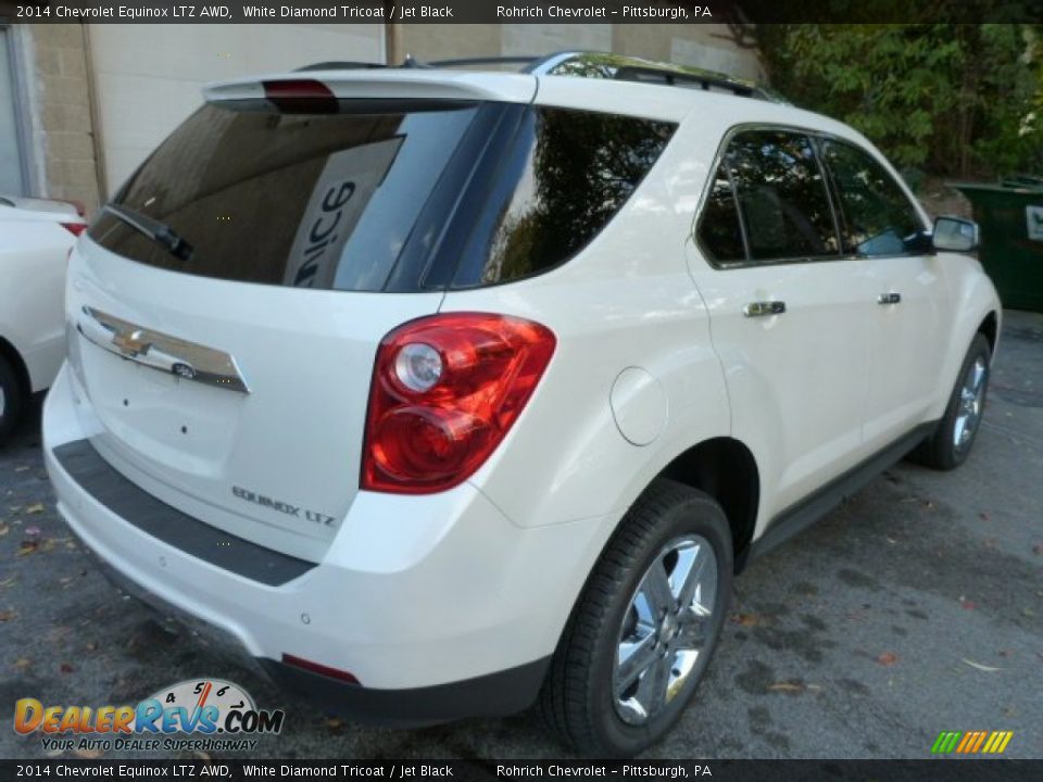 2014 Chevrolet Equinox LTZ AWD White Diamond Tricoat / Jet Black Photo #3