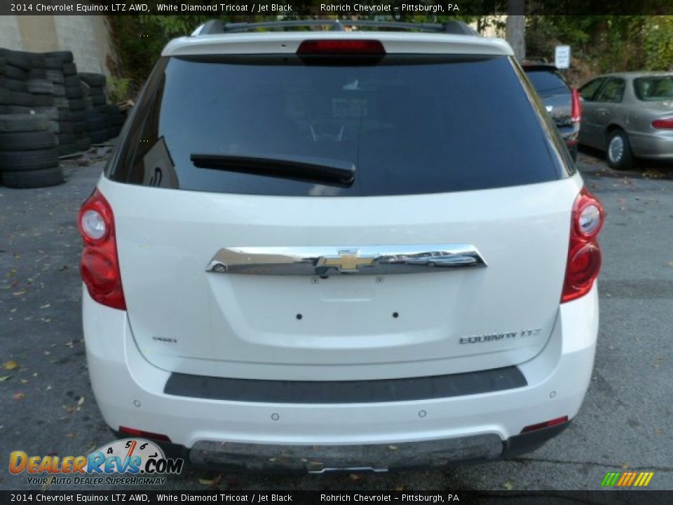 2014 Chevrolet Equinox LTZ AWD White Diamond Tricoat / Jet Black Photo #4