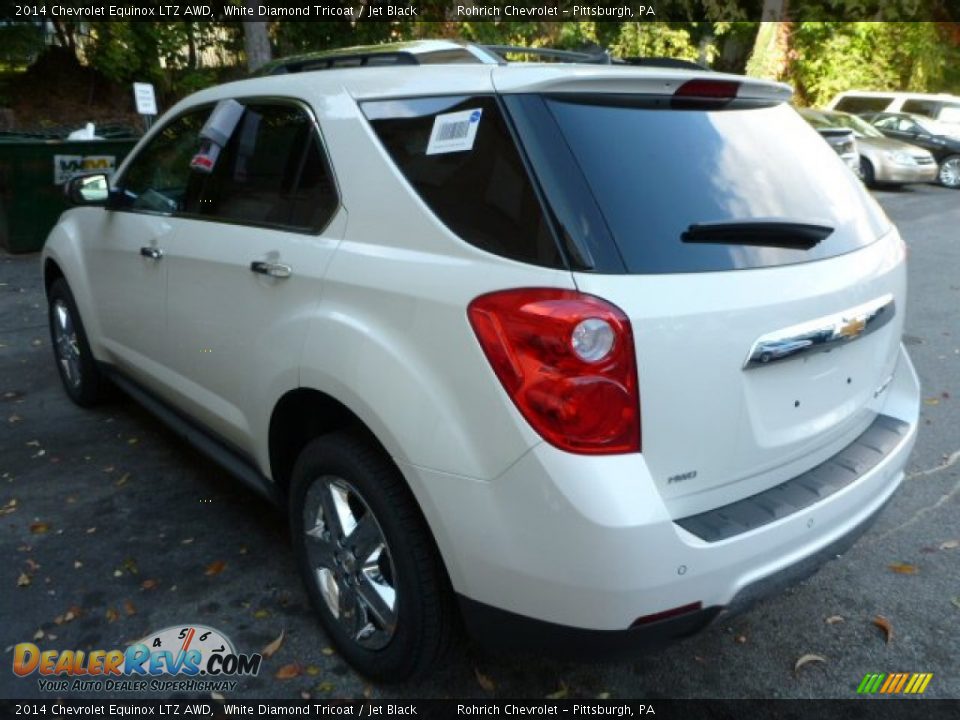 2014 Chevrolet Equinox LTZ AWD White Diamond Tricoat / Jet Black Photo #5