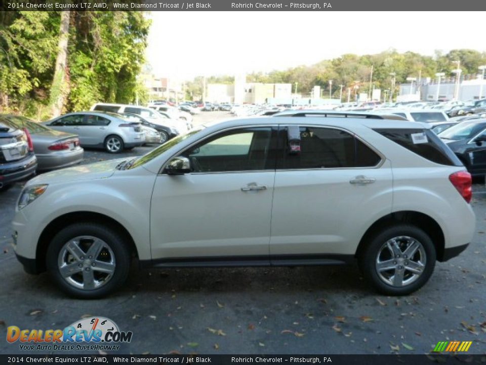 2014 Chevrolet Equinox LTZ AWD White Diamond Tricoat / Jet Black Photo #6