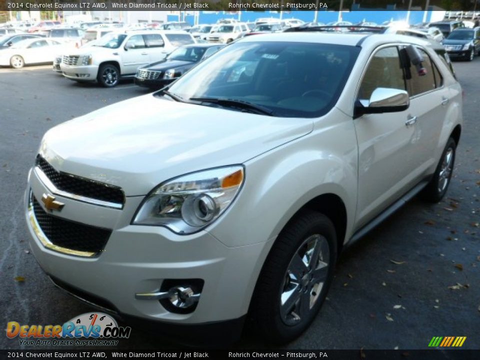 2014 Chevrolet Equinox LTZ AWD White Diamond Tricoat / Jet Black Photo #7
