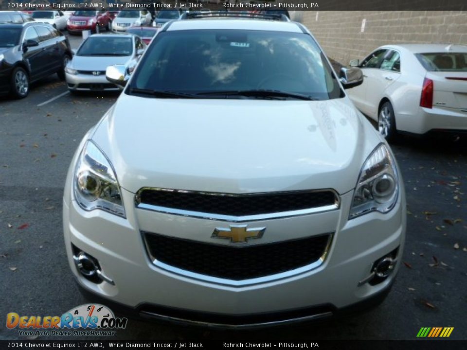 2014 Chevrolet Equinox LTZ AWD White Diamond Tricoat / Jet Black Photo #8