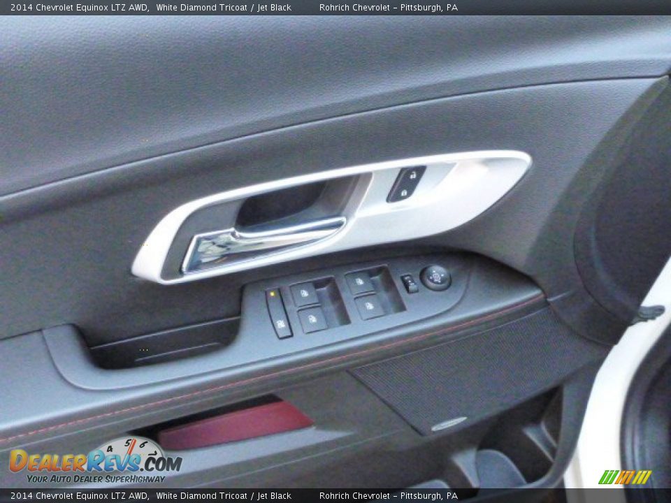 2014 Chevrolet Equinox LTZ AWD White Diamond Tricoat / Jet Black Photo #14