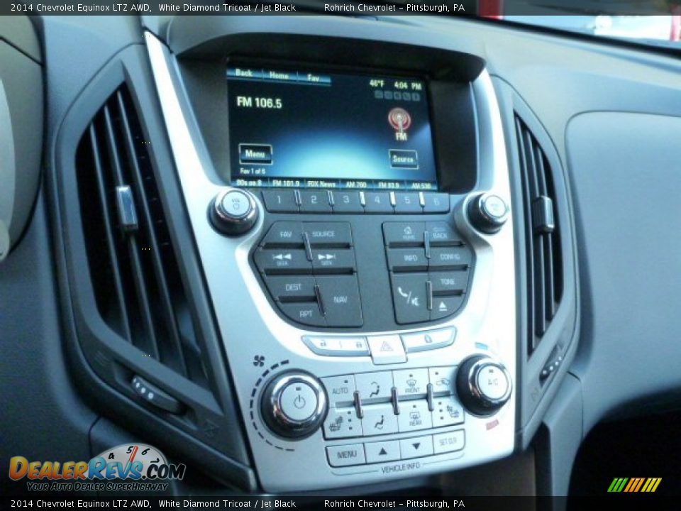 2014 Chevrolet Equinox LTZ AWD White Diamond Tricoat / Jet Black Photo #18
