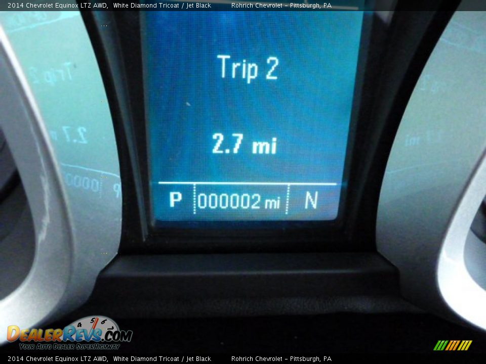 2014 Chevrolet Equinox LTZ AWD White Diamond Tricoat / Jet Black Photo #20