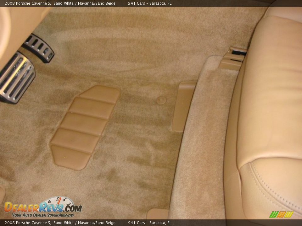 2008 Porsche Cayenne S Sand White / Havanna/Sand Beige Photo #11