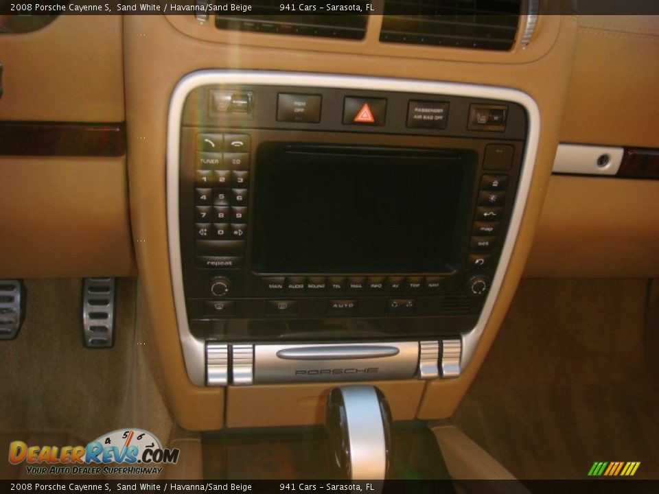 2008 Porsche Cayenne S Sand White / Havanna/Sand Beige Photo #14