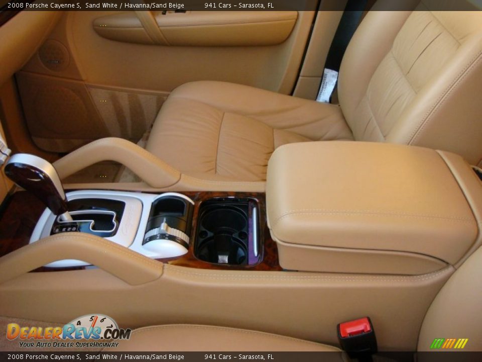 2008 Porsche Cayenne S Sand White / Havanna/Sand Beige Photo #15