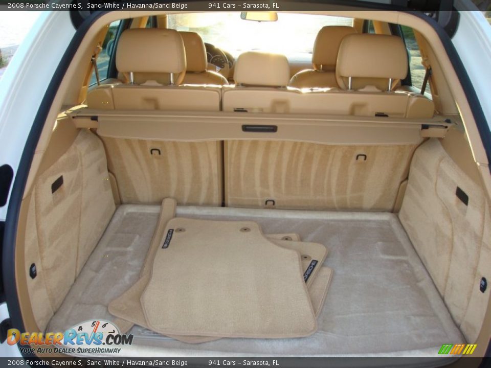 2008 Porsche Cayenne S Sand White / Havanna/Sand Beige Photo #18