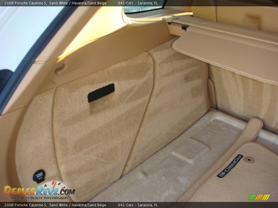 2008 Porsche Cayenne S Sand White / Havanna/Sand Beige Photo #20