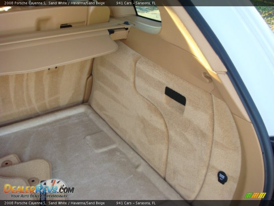 2008 Porsche Cayenne S Sand White / Havanna/Sand Beige Photo #21