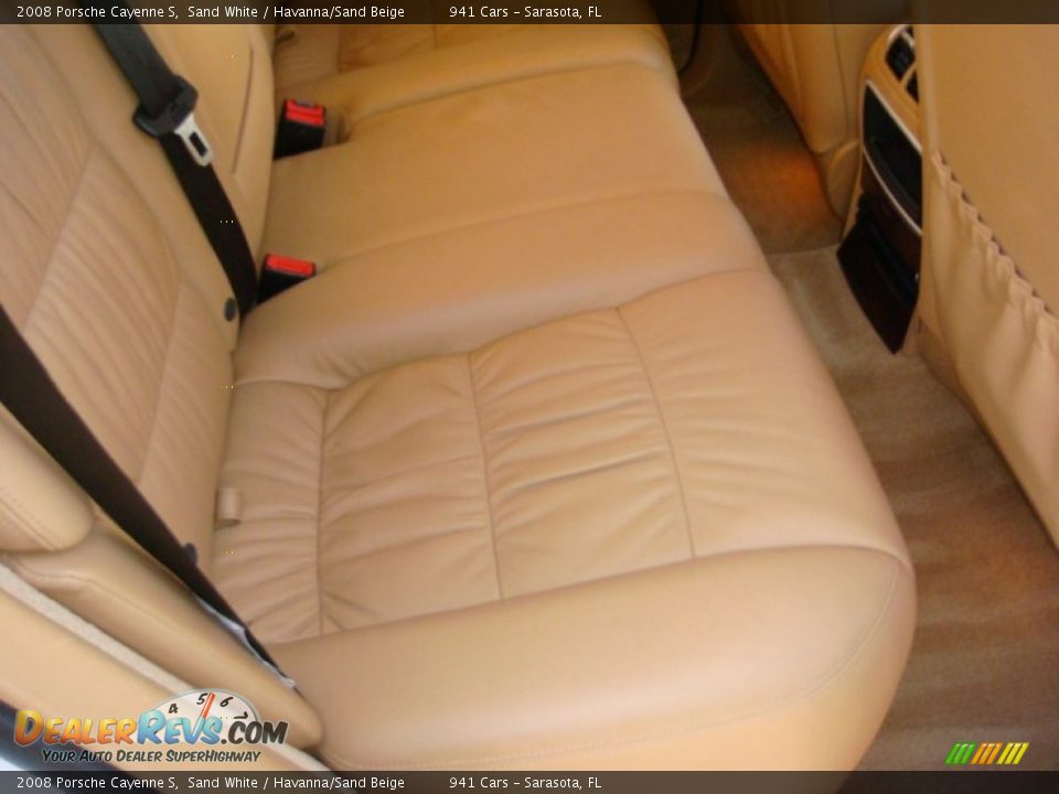 2008 Porsche Cayenne S Sand White / Havanna/Sand Beige Photo #22
