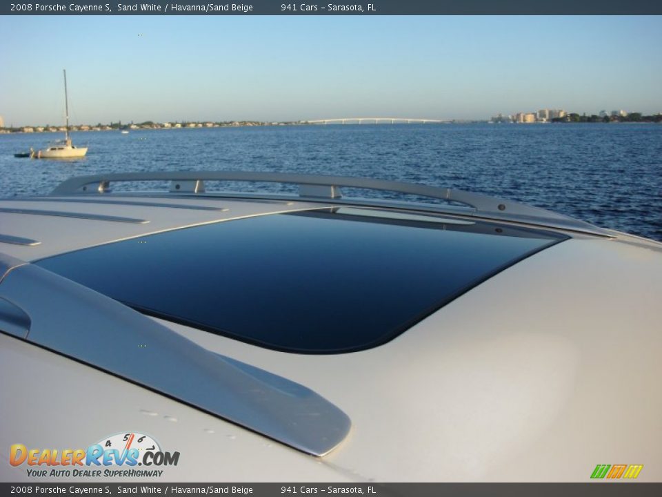 2008 Porsche Cayenne S Sand White / Havanna/Sand Beige Photo #26