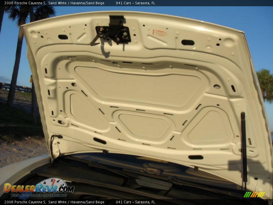 2008 Porsche Cayenne S Sand White / Havanna/Sand Beige Photo #29