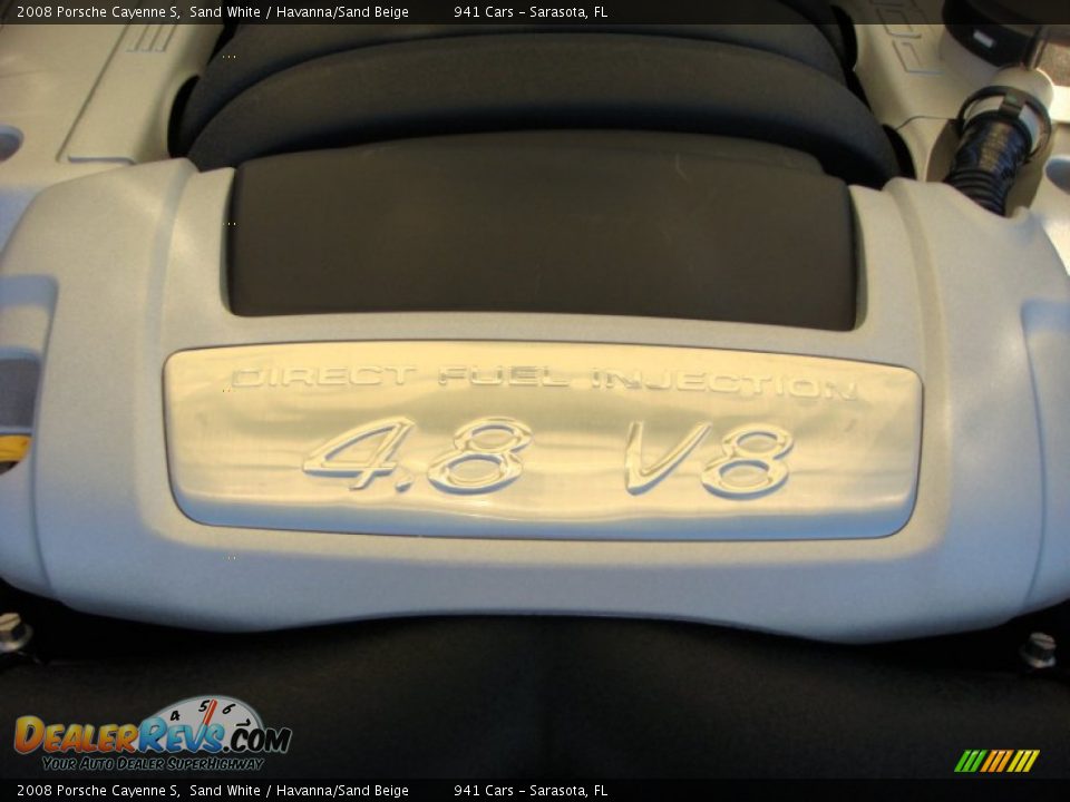 2008 Porsche Cayenne S Sand White / Havanna/Sand Beige Photo #32