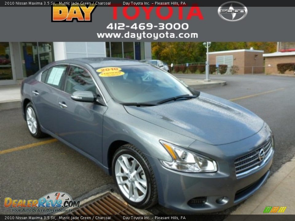 2010 Nissan Maxima 3.5 SV Mystic Jade Green / Charcoal Photo #1
