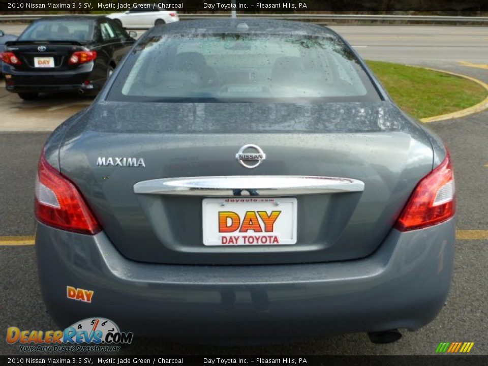 2010 Nissan Maxima 3.5 SV Mystic Jade Green / Charcoal Photo #4