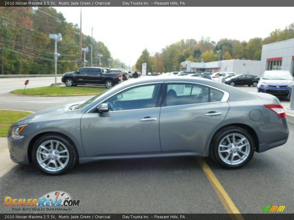 2010 Nissan Maxima 3.5 SV Mystic Jade Green / Charcoal Photo #6