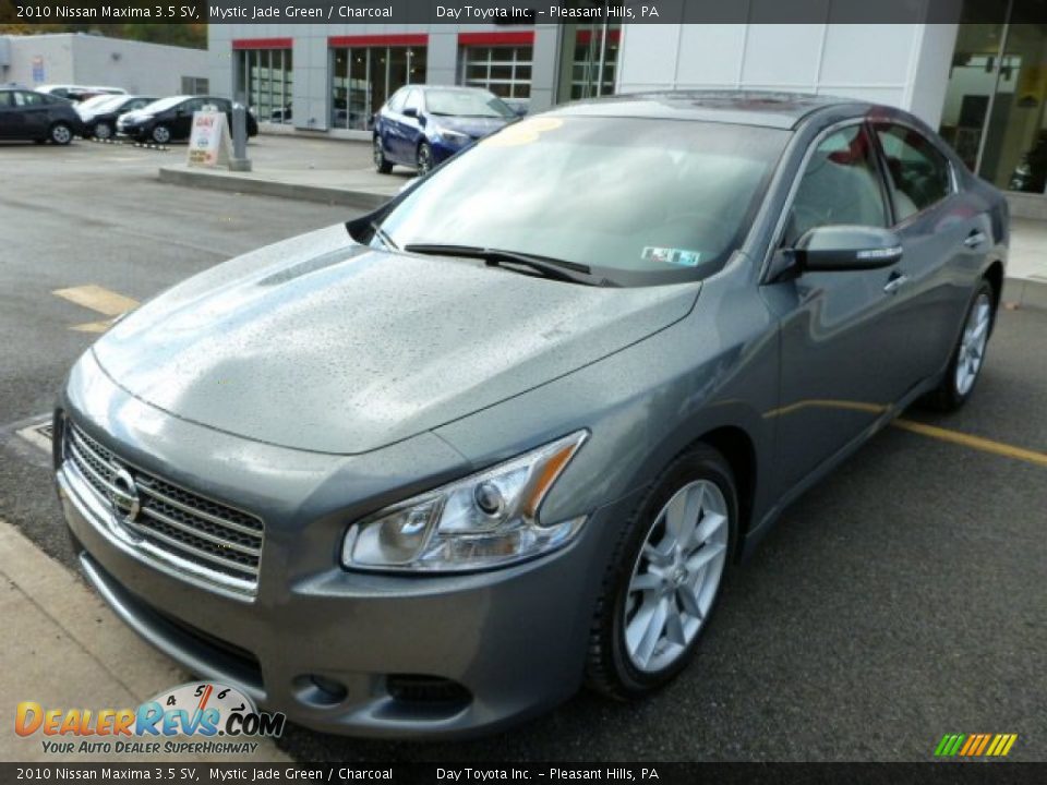 2010 Nissan Maxima 3.5 SV Mystic Jade Green / Charcoal Photo #7