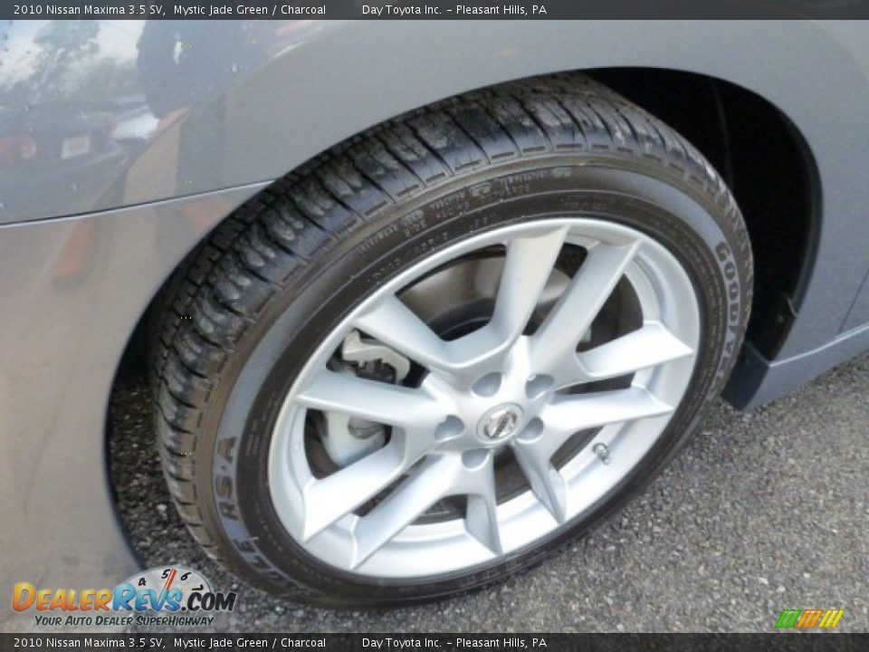 2010 Nissan Maxima 3.5 SV Mystic Jade Green / Charcoal Photo #9