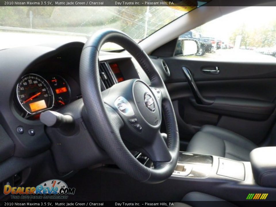 2010 Nissan Maxima 3.5 SV Mystic Jade Green / Charcoal Photo #16