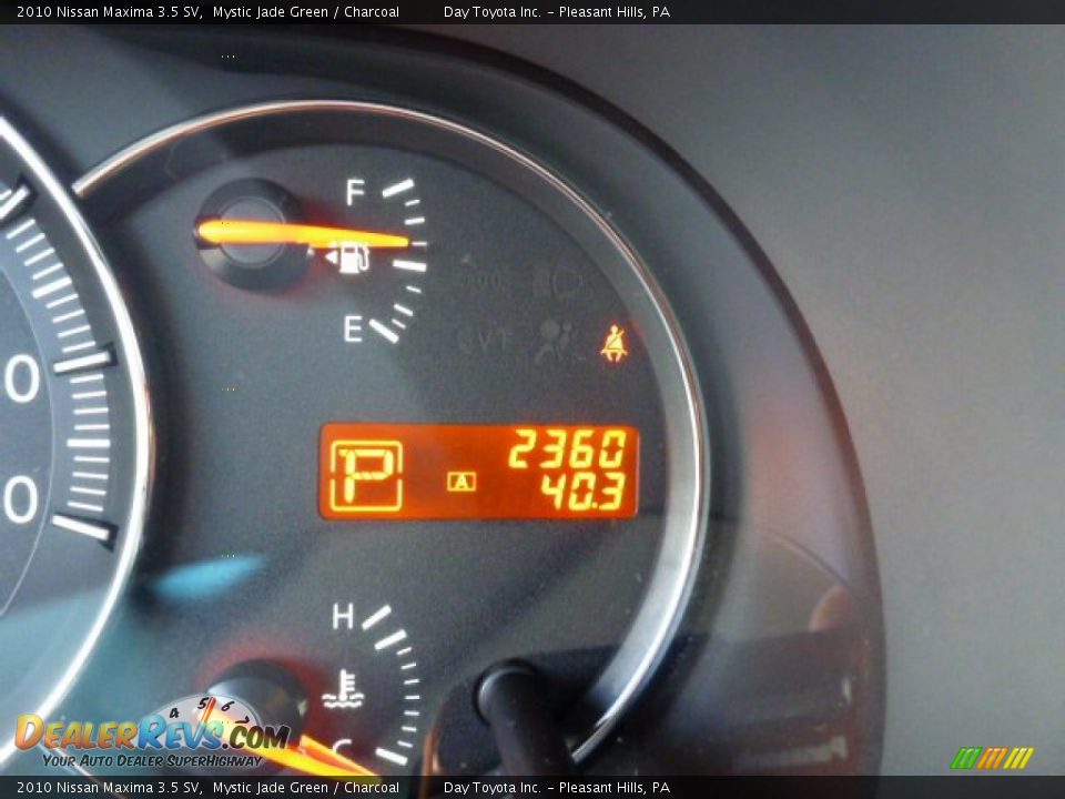 2010 Nissan Maxima 3.5 SV Mystic Jade Green / Charcoal Photo #19