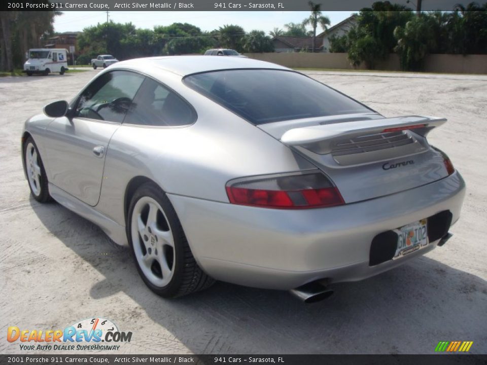 2001 Porsche 911 Carrera Coupe Arctic Silver Metallic / Black Photo #5