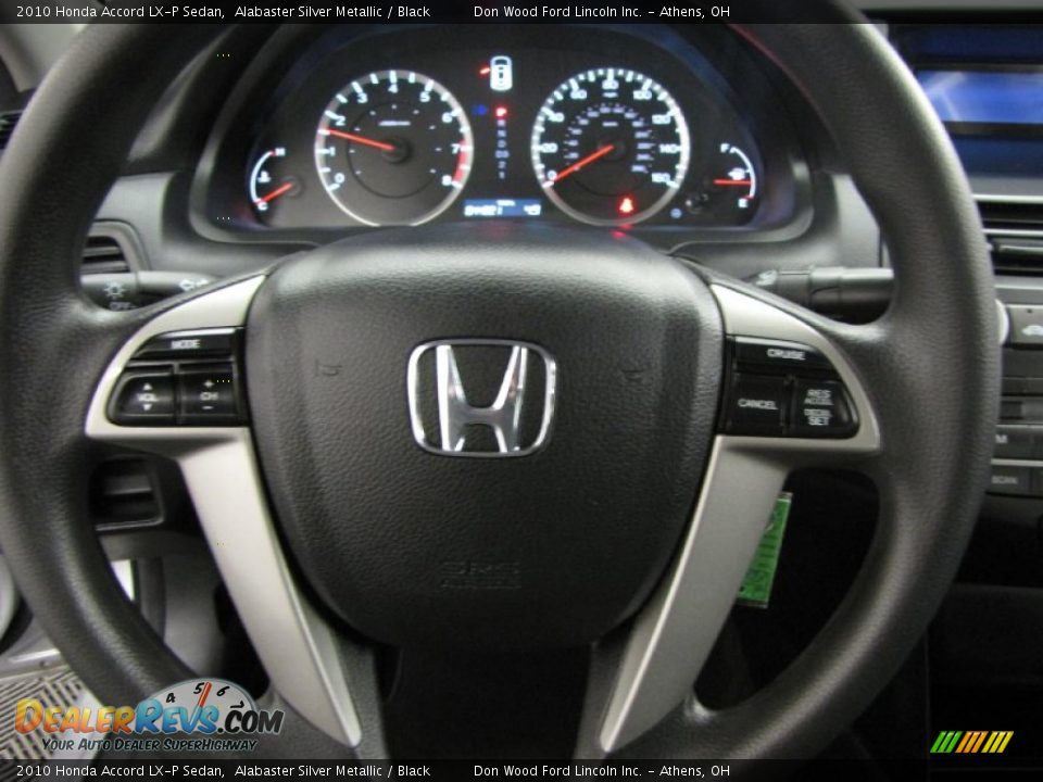 2010 Honda Accord LX-P Sedan Alabaster Silver Metallic / Black Photo #15