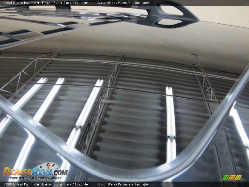 2008 Nissan Pathfinder LE 4x4 Super Black / Graphite Photo #12