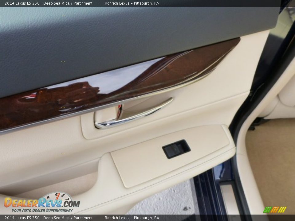 2014 Lexus ES 350 Deep Sea Mica / Parchment Photo #13