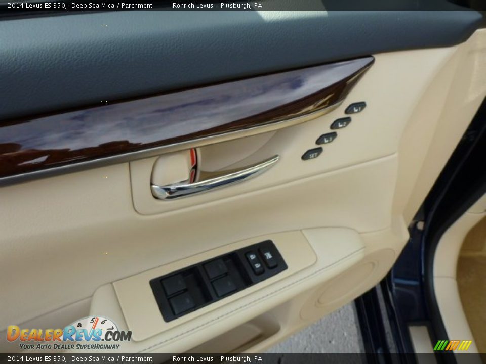 2014 Lexus ES 350 Deep Sea Mica / Parchment Photo #14