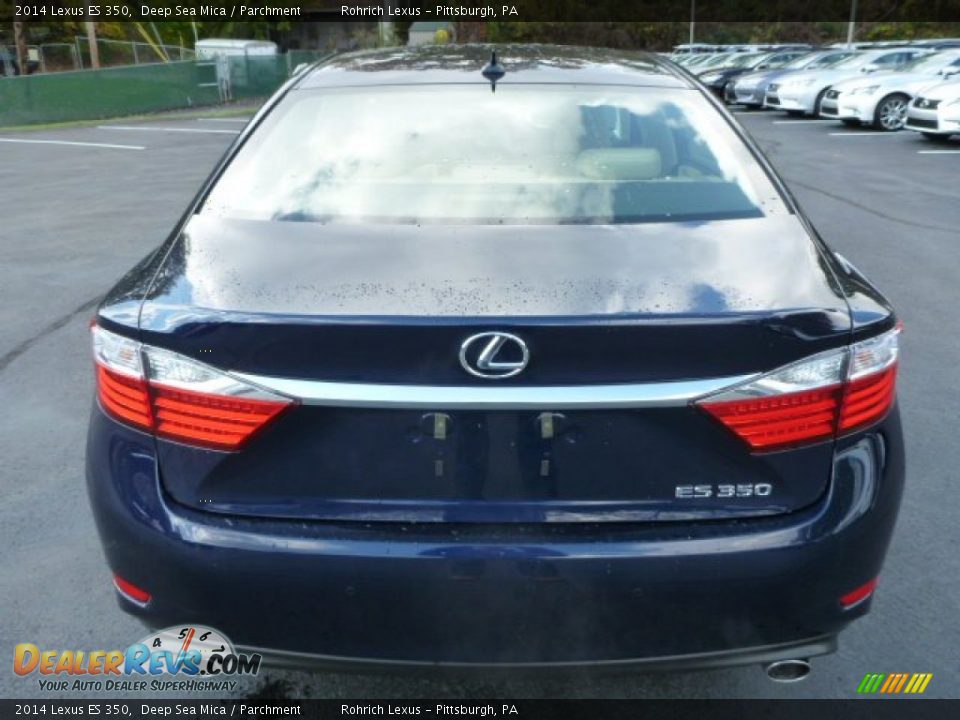 2014 Lexus ES 350 Deep Sea Mica / Parchment Photo #3