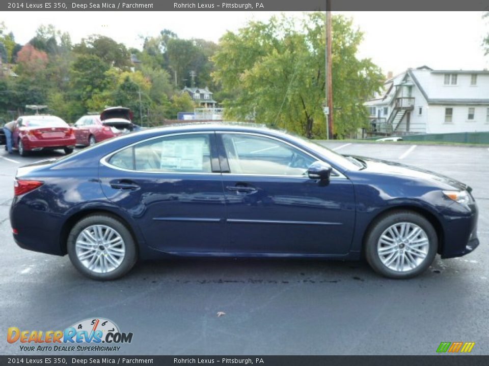2014 Lexus ES 350 Deep Sea Mica / Parchment Photo #5