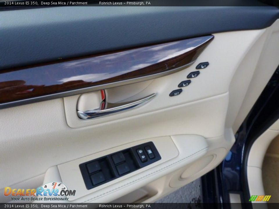 2014 Lexus ES 350 Deep Sea Mica / Parchment Photo #14