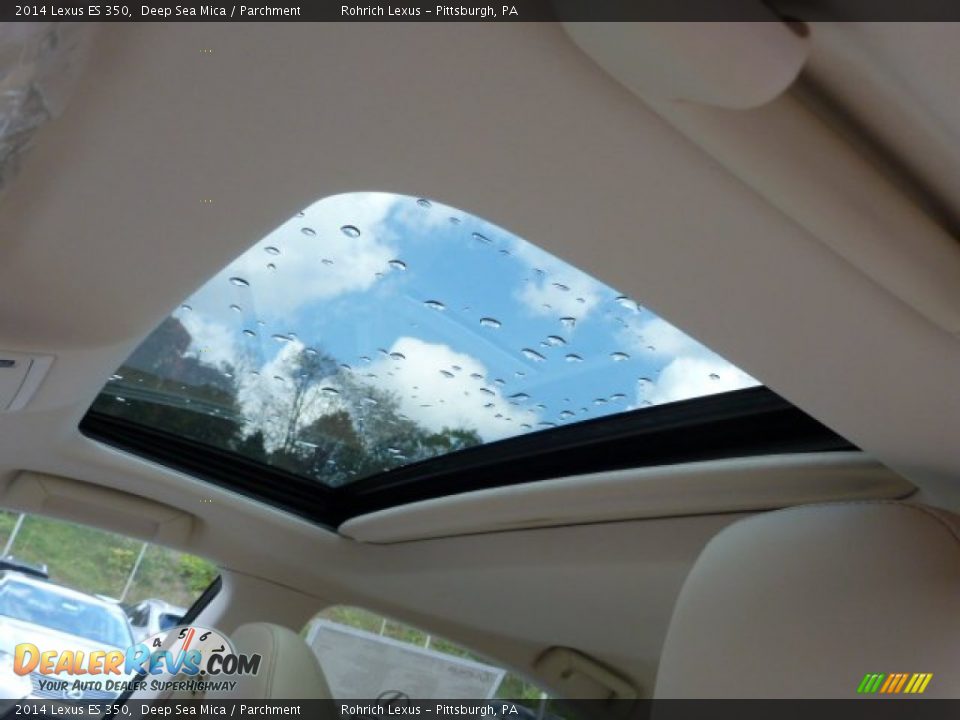 2014 Lexus ES 350 Deep Sea Mica / Parchment Photo #15