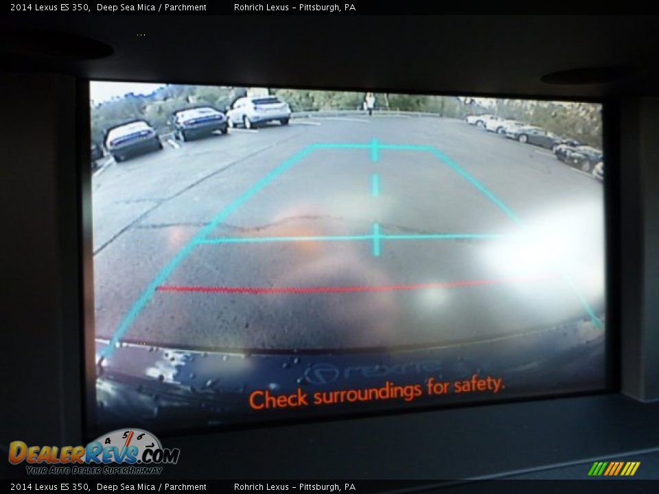 2014 Lexus ES 350 Deep Sea Mica / Parchment Photo #17