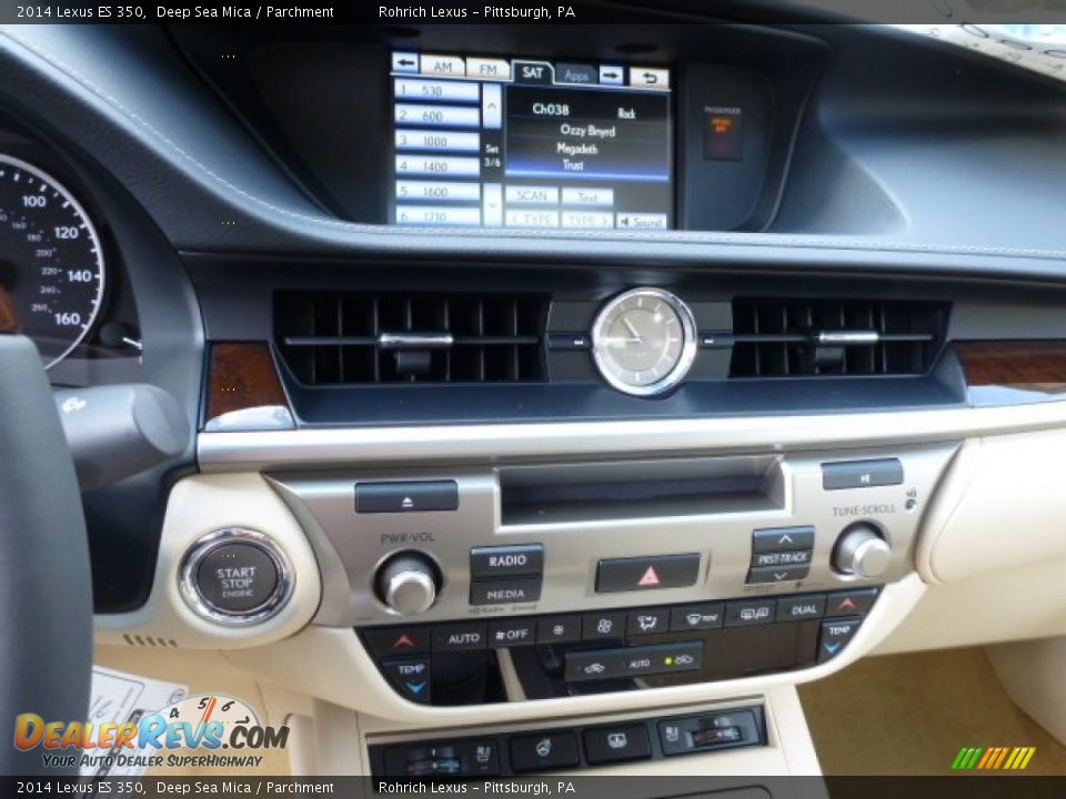 2014 Lexus ES 350 Deep Sea Mica / Parchment Photo #18