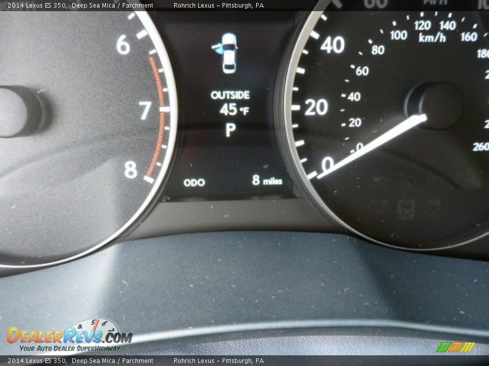 2014 Lexus ES 350 Deep Sea Mica / Parchment Photo #19