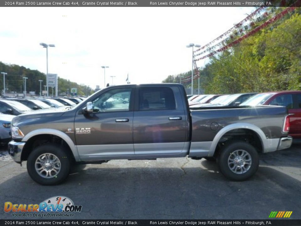 2014 Ram 2500 Laramie Crew Cab 4x4 Granite Crystal Metallic / Black Photo #2