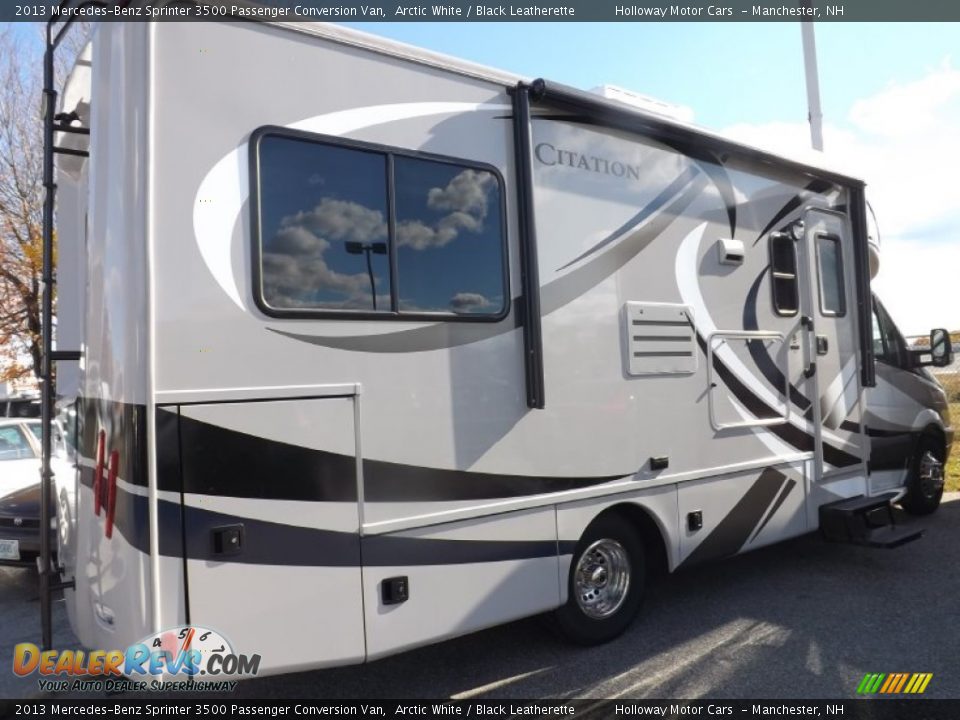 2013 Mercedes-Benz Sprinter 3500 Passenger Conversion Van Arctic White / Black Leatherette Photo #3
