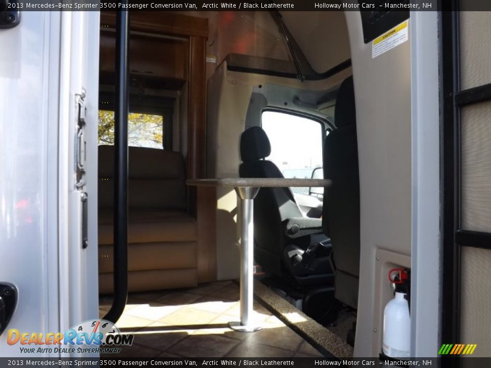 2013 Mercedes-Benz Sprinter 3500 Passenger Conversion Van Arctic White / Black Leatherette Photo #7